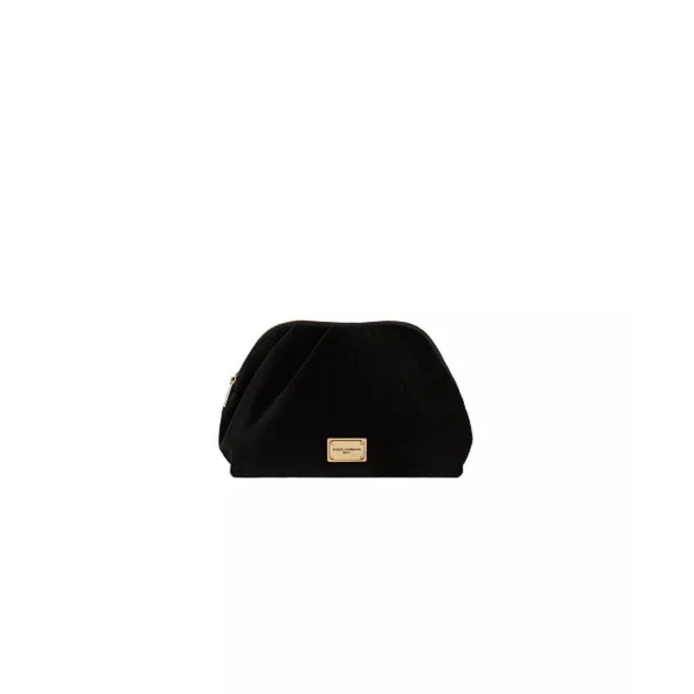 Dolce gabanna black velvet Trousse pouch